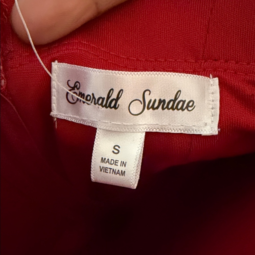 Emerald Sundae Vibrant Red Dress - Picture 3 of 6